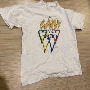Vintage Single Stitch 1984 LA Olympics Hearts Shirt Very Rare Archival